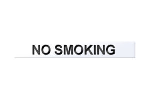 Sign 'No Smoking' 200x26mm SAA (EACH)