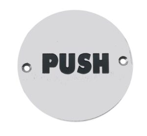 Push Sign 75mm Dia PSS (EACH)