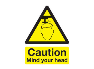 Sign 'Mind Your Head' 200 x 300 (EACH)