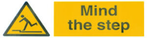 Sign 'Mind The Step' R/Plas 300x100 (EACH)