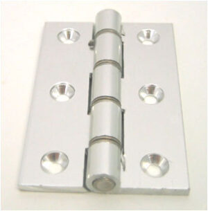 Extruded Aluminium Butt Hinge Dssw 3x2 Polished Aluminium (HINGE)