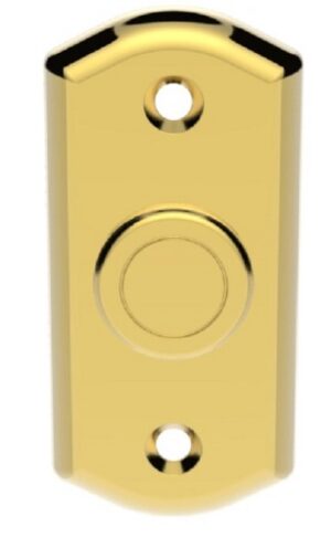 CARLISLE BRASS Victorian Shaped Bell Push PVD (EACH)