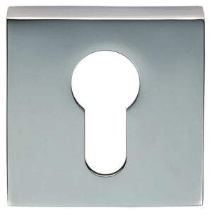 CARLISLE BRASS Euro Escutcheon Square CP (PAIR)
