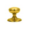 CARLISLE BRASS Delamain Plain Knob F/F Rose PB 55mm (SET)