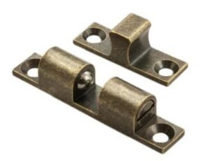 FINGERTIP DESIGN Double Ball Catch 50x9.25mm Antique Brass (EACH)