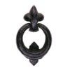 LUDLOW FOUNDRIES Ring Door Knocker 95mm Black Antique (EACH)